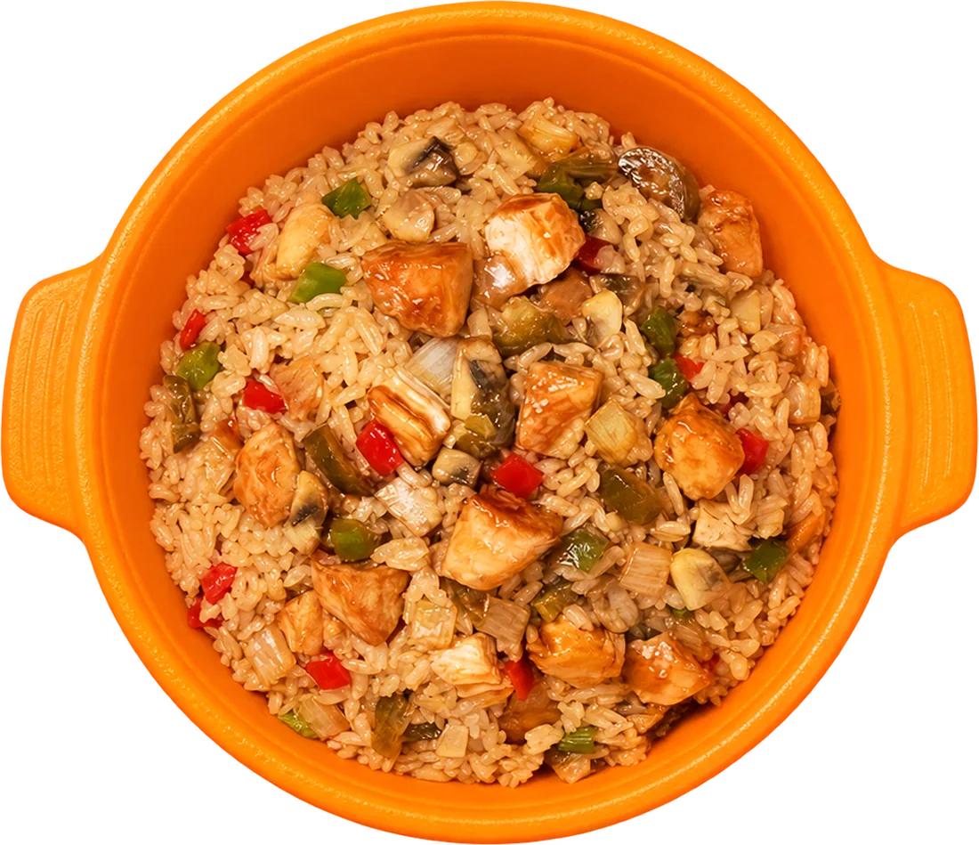 Fried rice in an OH!RANGE container