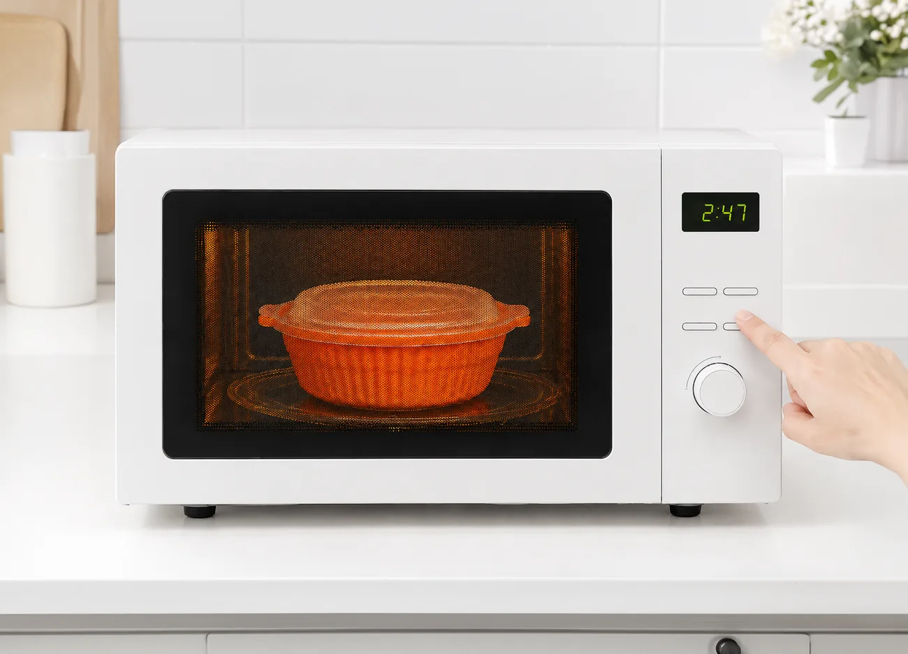Heating OH!RANGE in the microwave